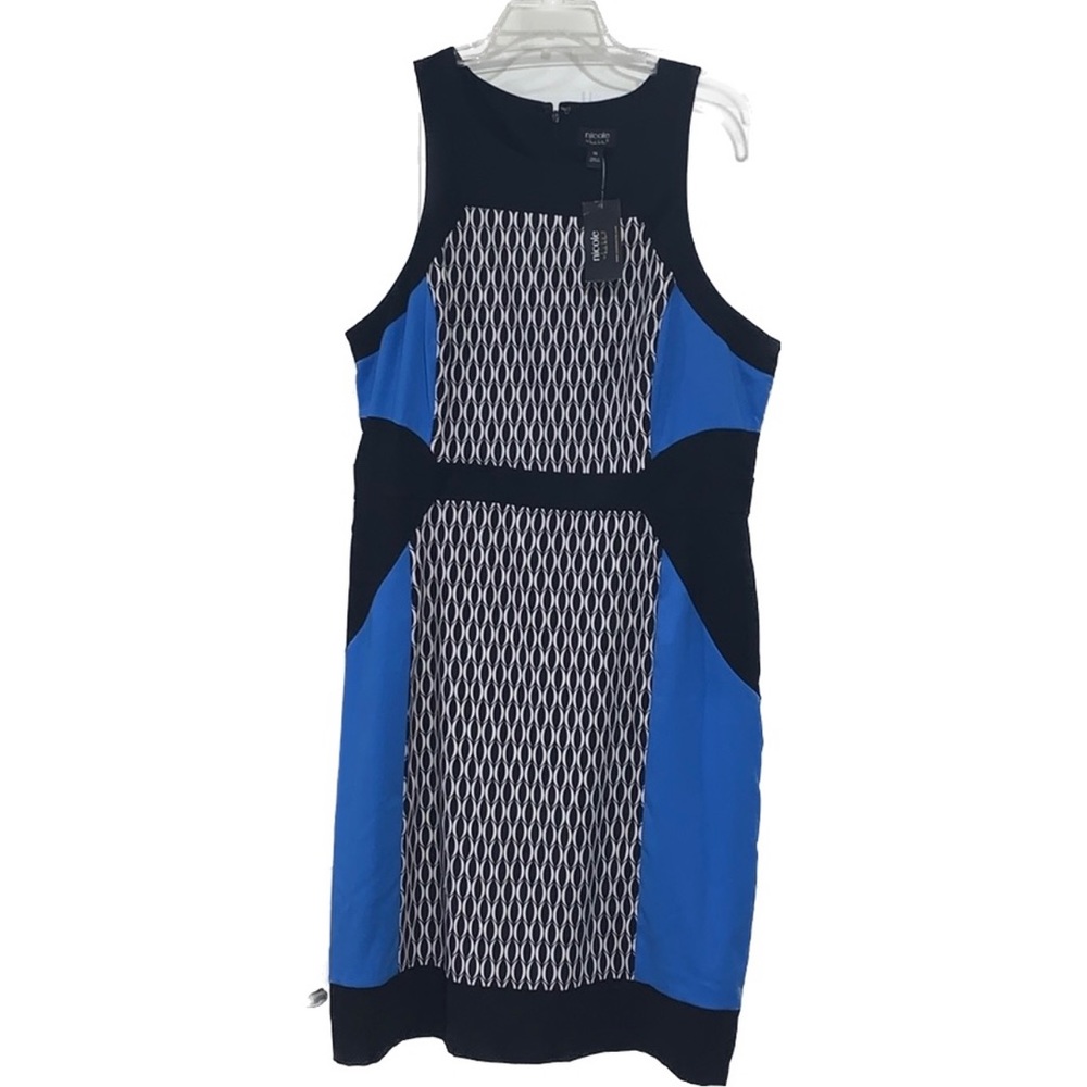 NWT Nicole by Nicole miller Black/Blue dress